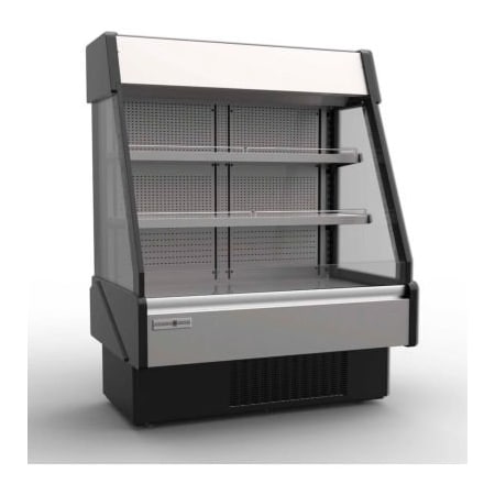 Mvp Group Hydra-Kool Grab and Go Low Profile Open Display Merchandiser, Rear Loading, Manual Shutter, 41x36x65 KGL-RM-40-S